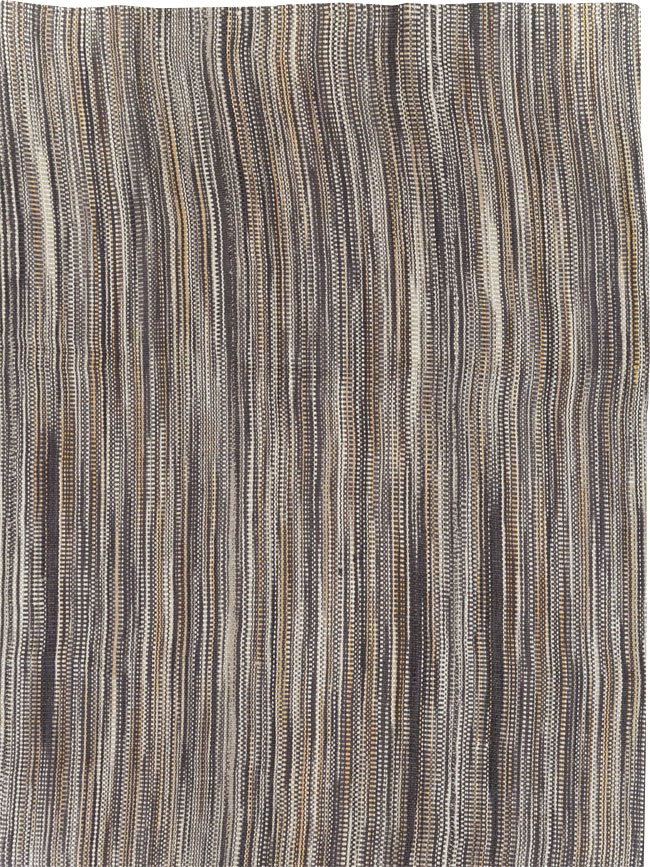 Modern Turkish Flatweave Kilim Room Size Carpet, No.31539 - Gsblank