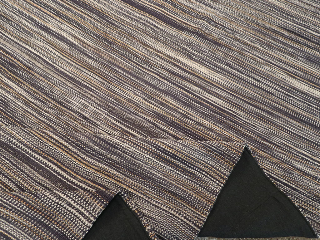 Modern Turkish Flatweave Kilim Room Size Carpet, No.31539 - Gsblank