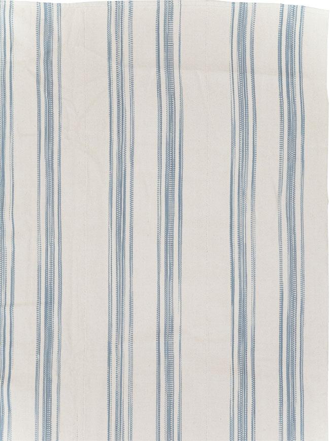 Modern Turkish Flatweave Room Size Carpet, No.31540 - Gsblank