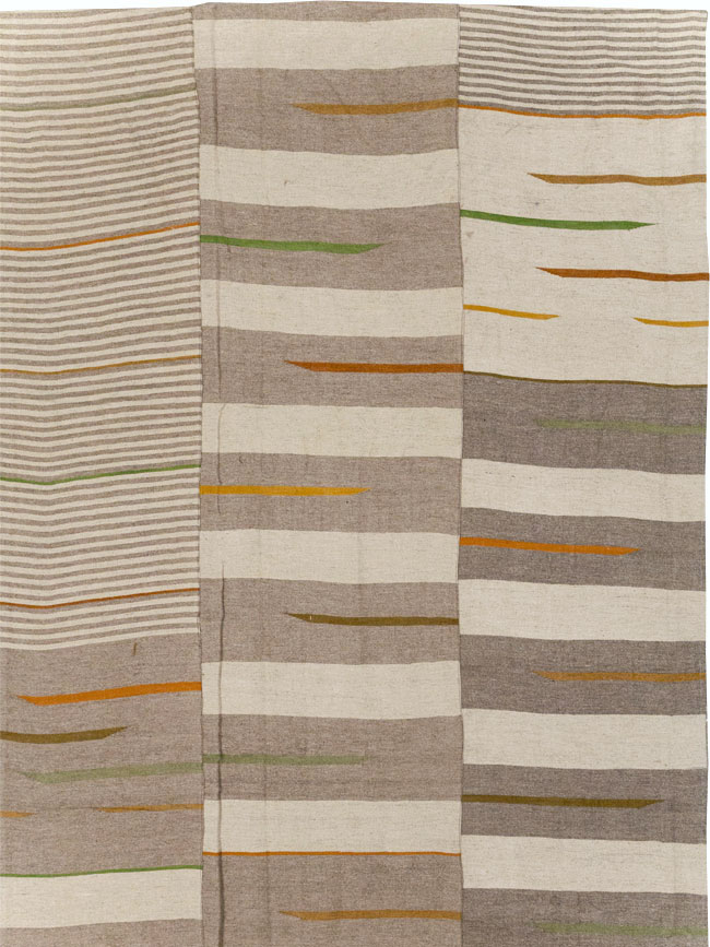 Modern Turkish Flatweave Kilim Oversize Carpet, No.31544 - Gsblank