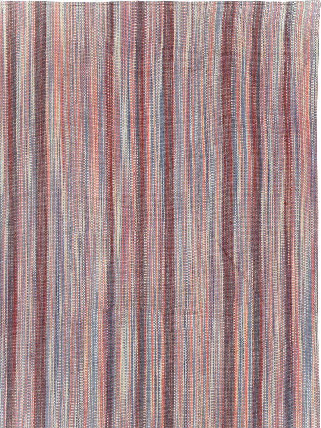 Modern Turkish Flatweave Room Size Carpet, No.31545 - Gsblank