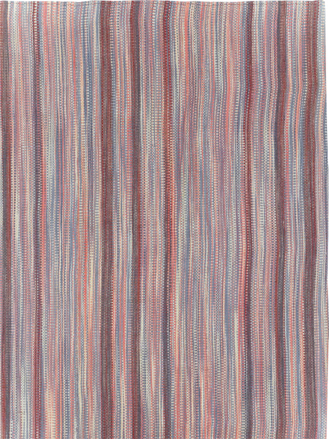 Modern Turkish Flatweave Room Size Carpet, No.31545 - Gsblank
