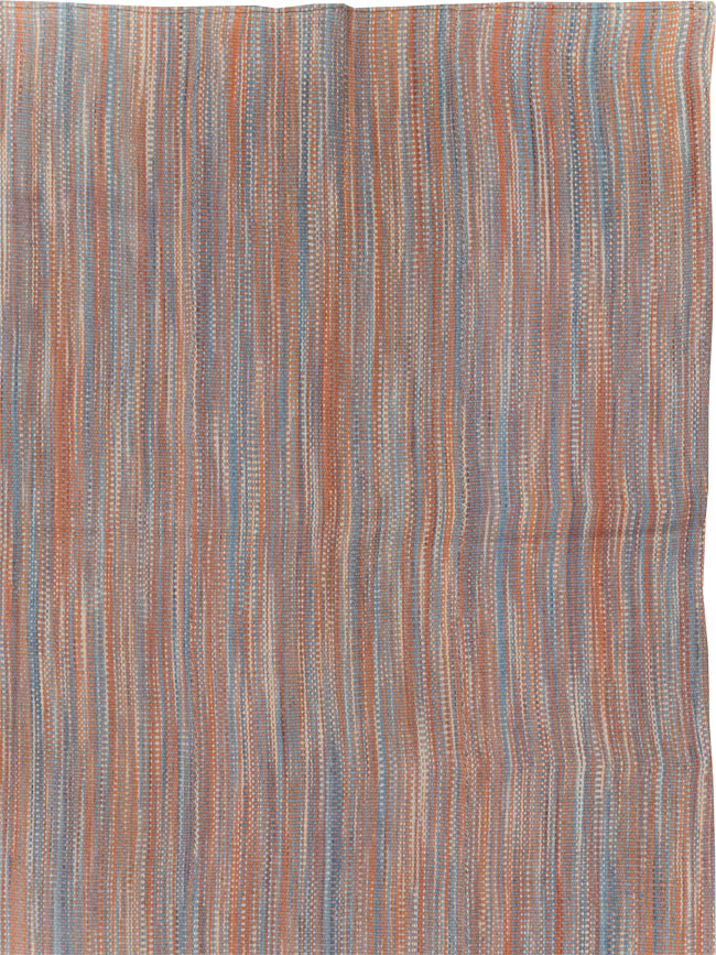 Modern Turkish Flatweave Room Size Carpet, No.31546 - Gsblank