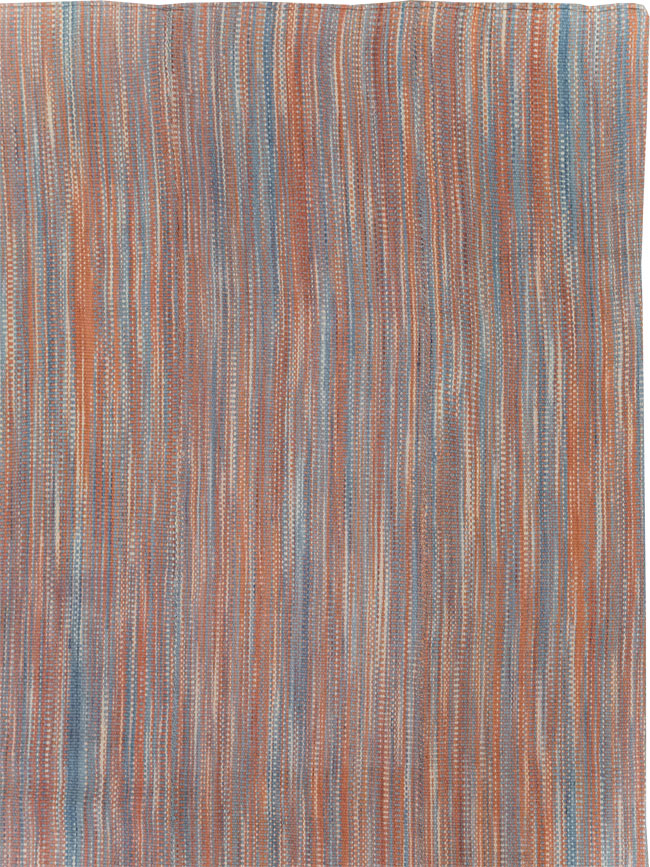 Modern Turkish Flatweave Room Size Carpet, No.31546 - Gsblank