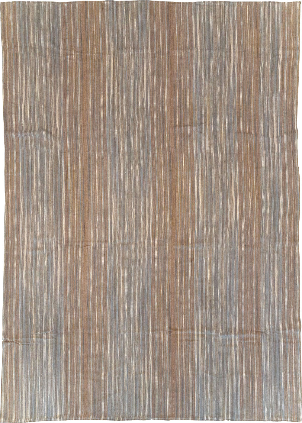 Modern Turkish Flatweave Room Size Carpet, No.31547 - Gsblank