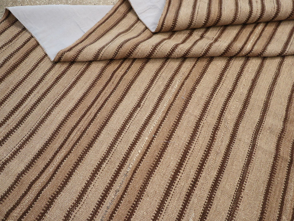 Vintage Turkish Flatweave Kilim Square Room Size Carpet, No.31550 - Gsblank