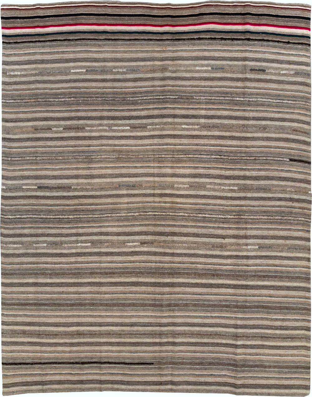 Vintage Turkish Flatweave Kilim Small Room Size Carpet, No.31553 - Gsblank