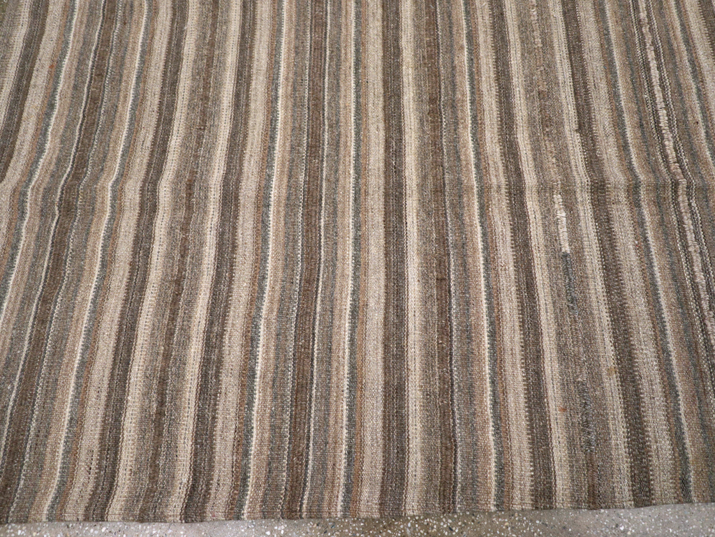 Vintage Turkish Flatweave Kilim Small Room Size Carpet, No.31553 - Gsblank