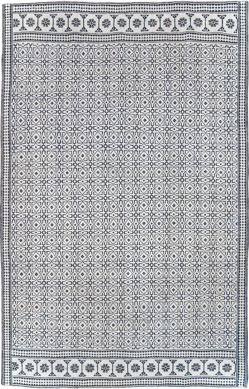 Vintage Persian Flatweave Kilim Room Size Carpet, No.31555 - Gsblank