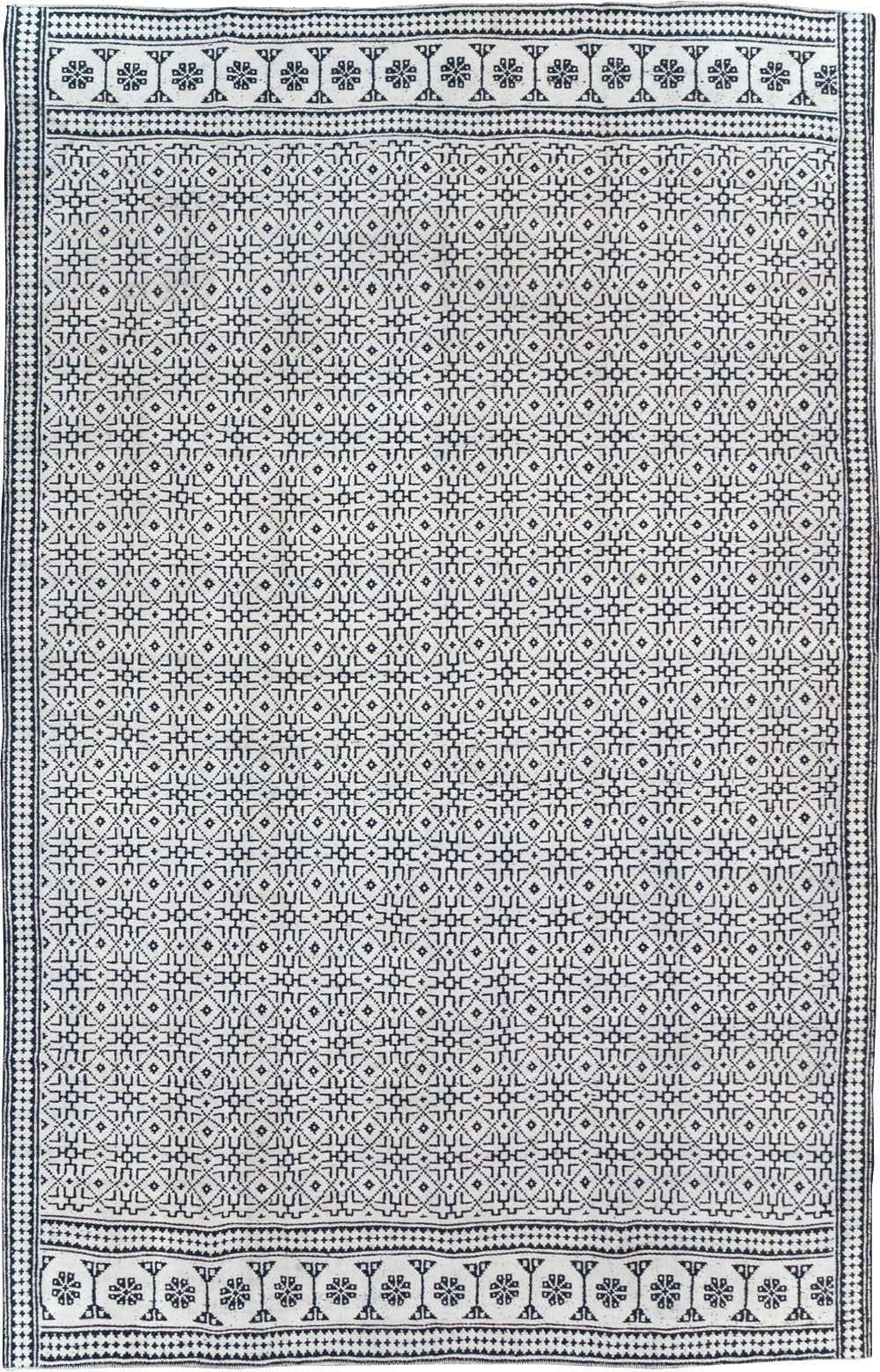 Vintage Persian Flatweave Kilim Room Size Carpet, No.31555 - Gsblank