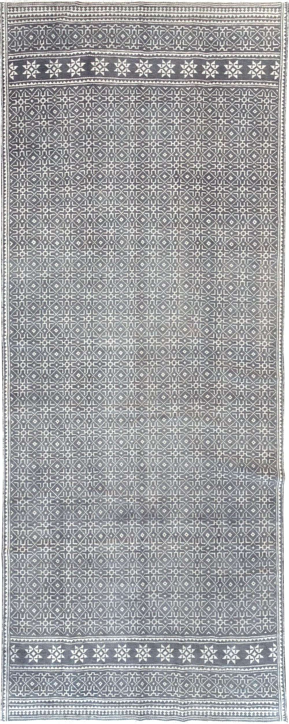 Vintage Persian Flatweave Gallery Carpet, No.31556 - Gsblank