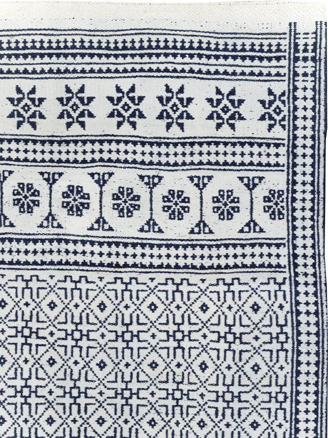 Vintage Persian Flatweave Kilim Large Carpet, No.31559 - Gsblank