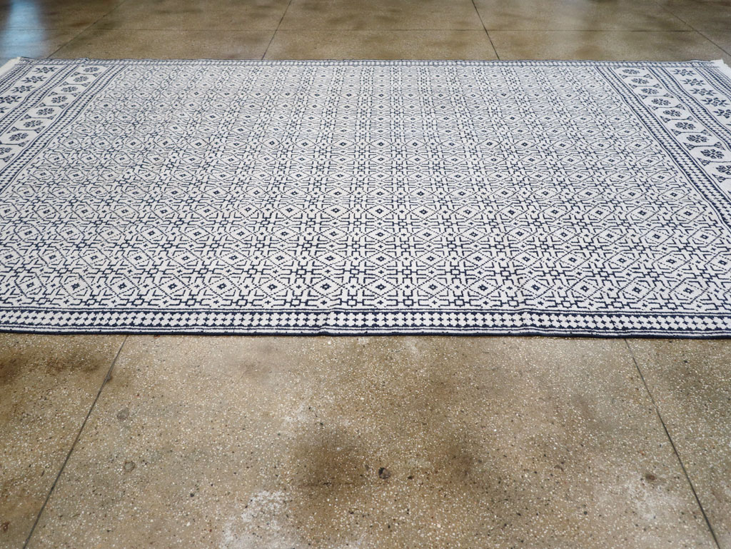 Vintage Persian Flatweave Kilim Large Carpet, No.31559 - Gsblank