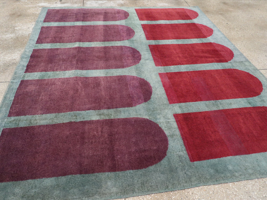 Vintage Anatolian Deco Style Carpet, No.31562 - Gsblank