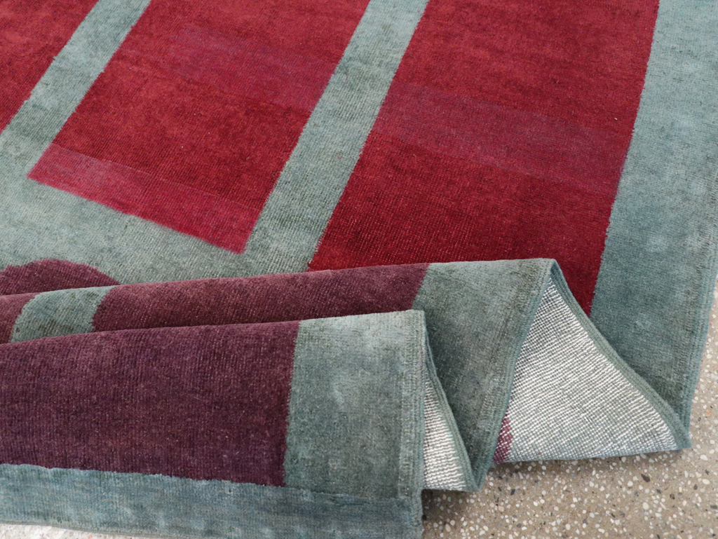 Vintage Anatolian Deco Style Carpet, No.31562 - Gsblank