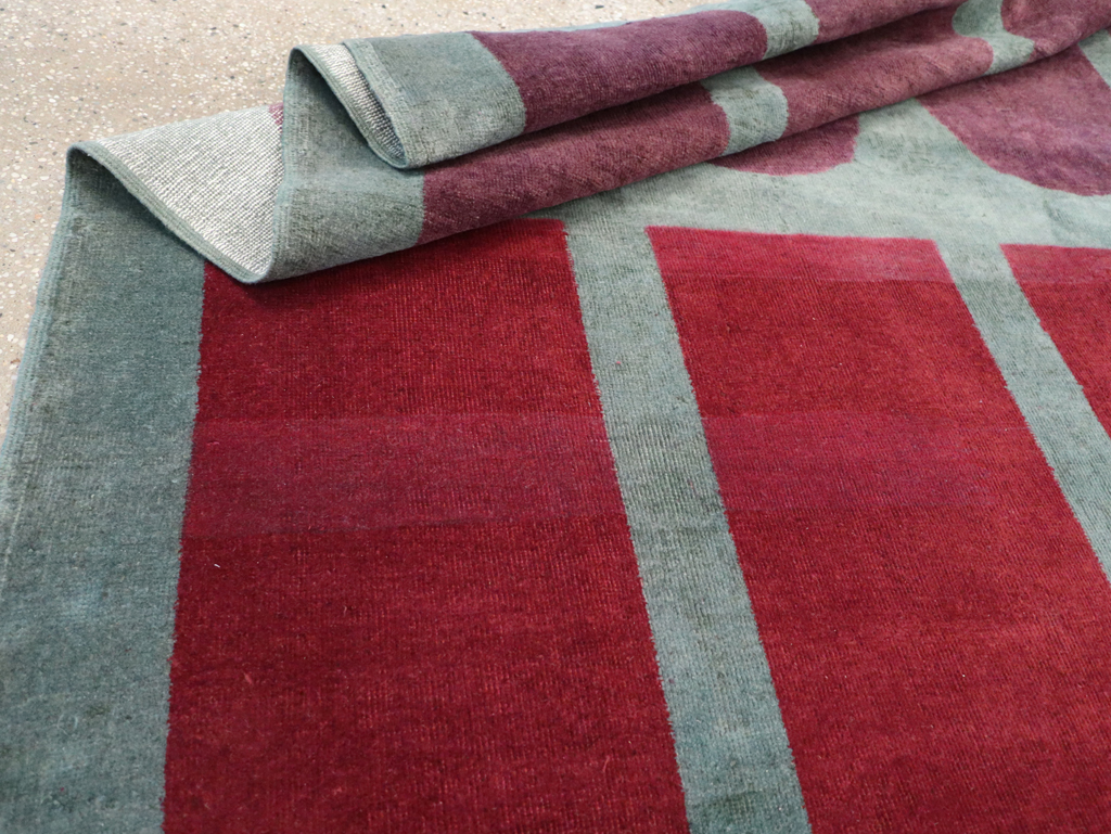 Vintage Anatolian Deco Style Carpet, No.31562 - Gsblank