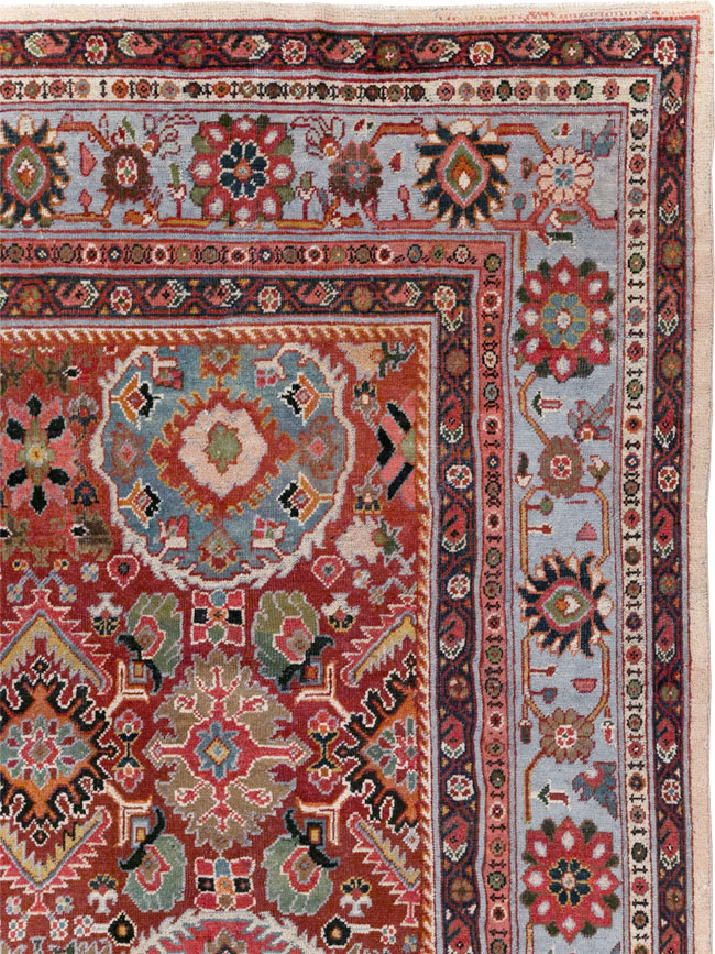 Vintage Persian Mahal Square Room Size Carpet, No.31568 - Gsblank