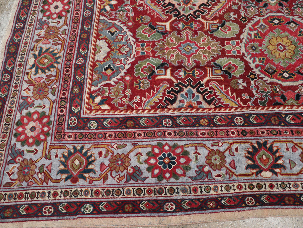 Vintage Persian Mahal Square Room Size Carpet, No.31568 - Gsblank