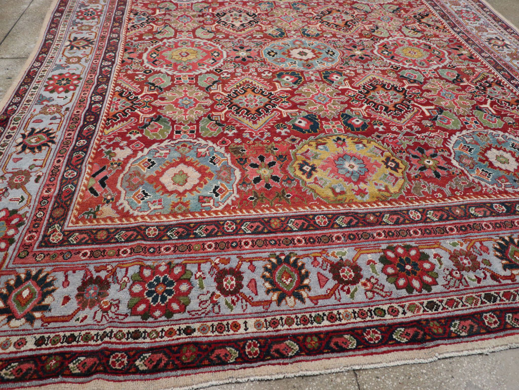 Vintage Persian Mahal Square Room Size Carpet, No.31568 - Gsblank