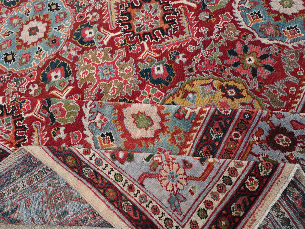 Vintage Persian Mahal Square Room Size Carpet, No.31568 - Gsblank