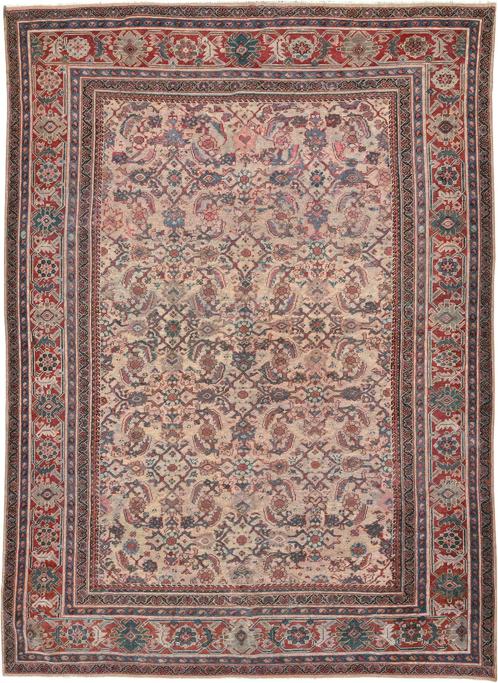 Antique Persian Mahal Accent Carpet, No.31572 - Gsblank