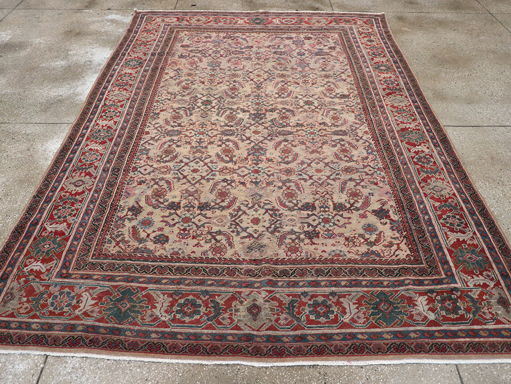 Antique Persian Mahal Accent Carpet, No.31572 - Gsblank