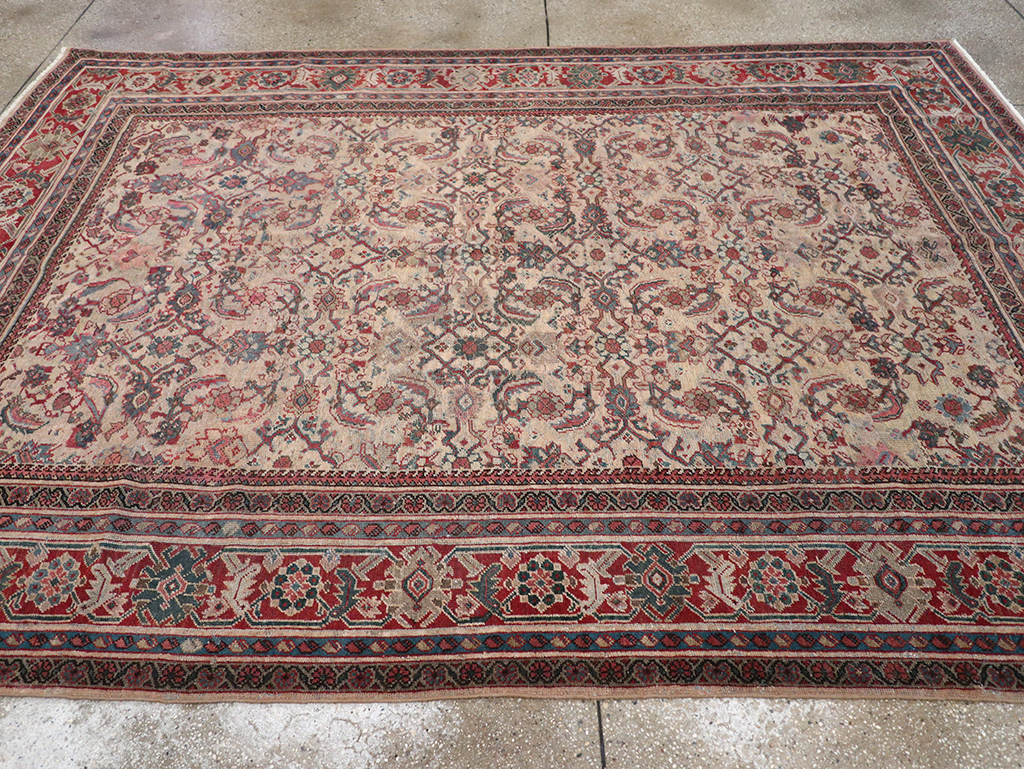 Antique Persian Mahal Accent Carpet, No.31572 - Gsblank
