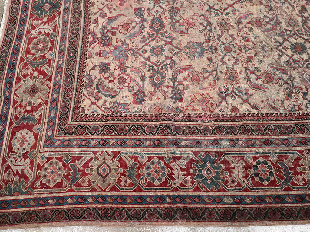 Antique Persian Mahal Accent Carpet, No.31572 - Gsblank