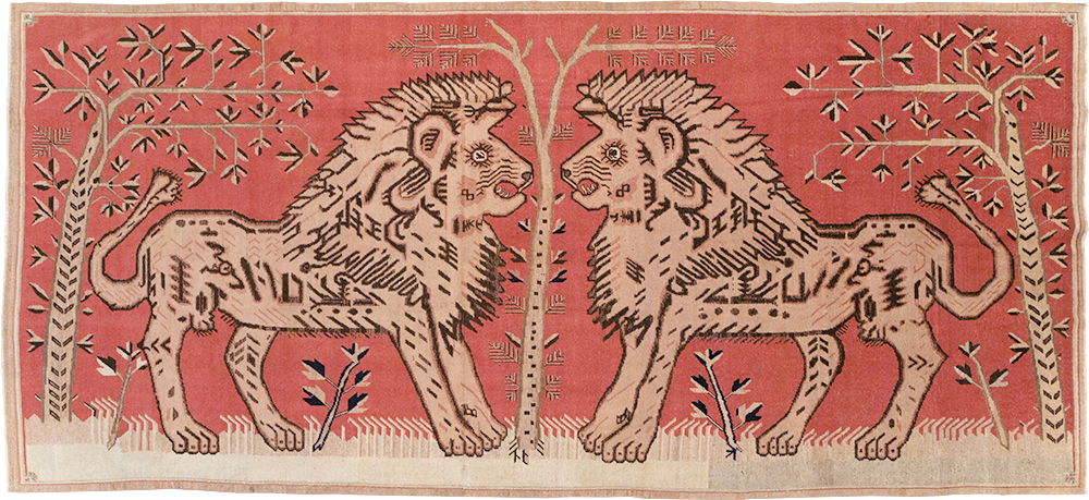 Antique Pictorial Khotan Rug, No.31574 - Gsblank