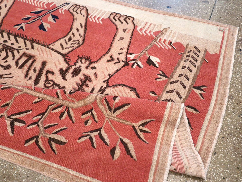 Antique Pictorial Khotan Rug, No.31574 - Gsblank