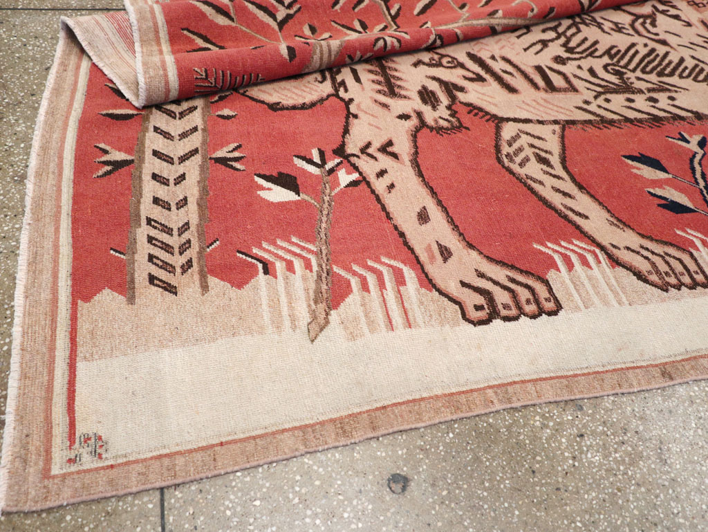 Antique Pictorial Khotan Rug, No.31574 - Gsblank