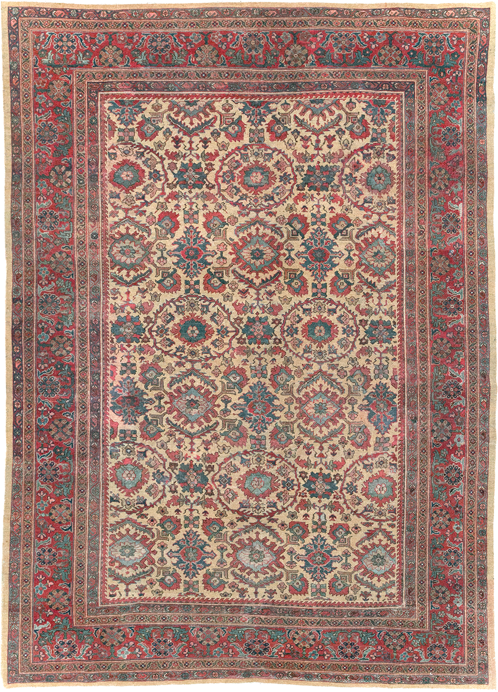 Antique Persian Mahal Carpet, No.31576 - Gsblank