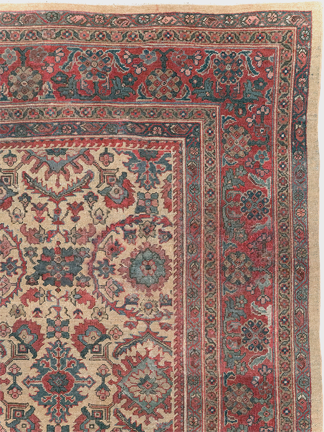 Antique Persian Mahal Carpet, No.31576 - Gsblank