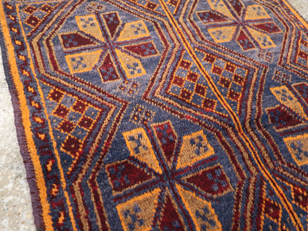Vintage Persian Baluch Throw Rug, No.31582 - Gsblank