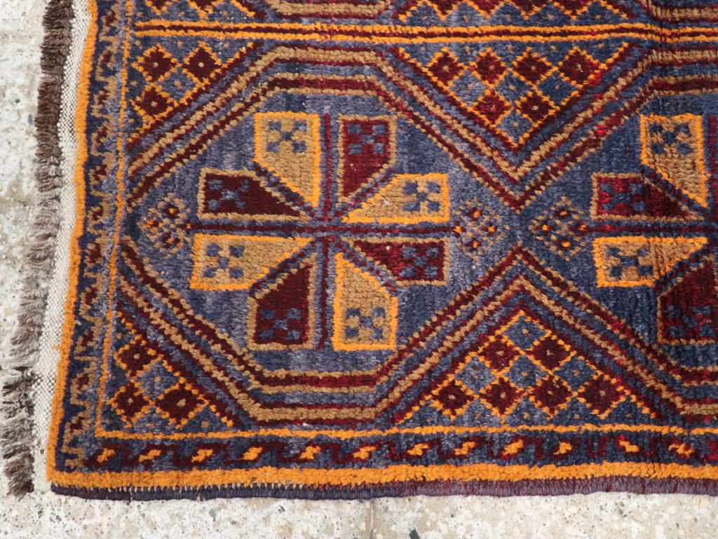Vintage Persian Baluch Throw Rug, No.31582 - Gsblank