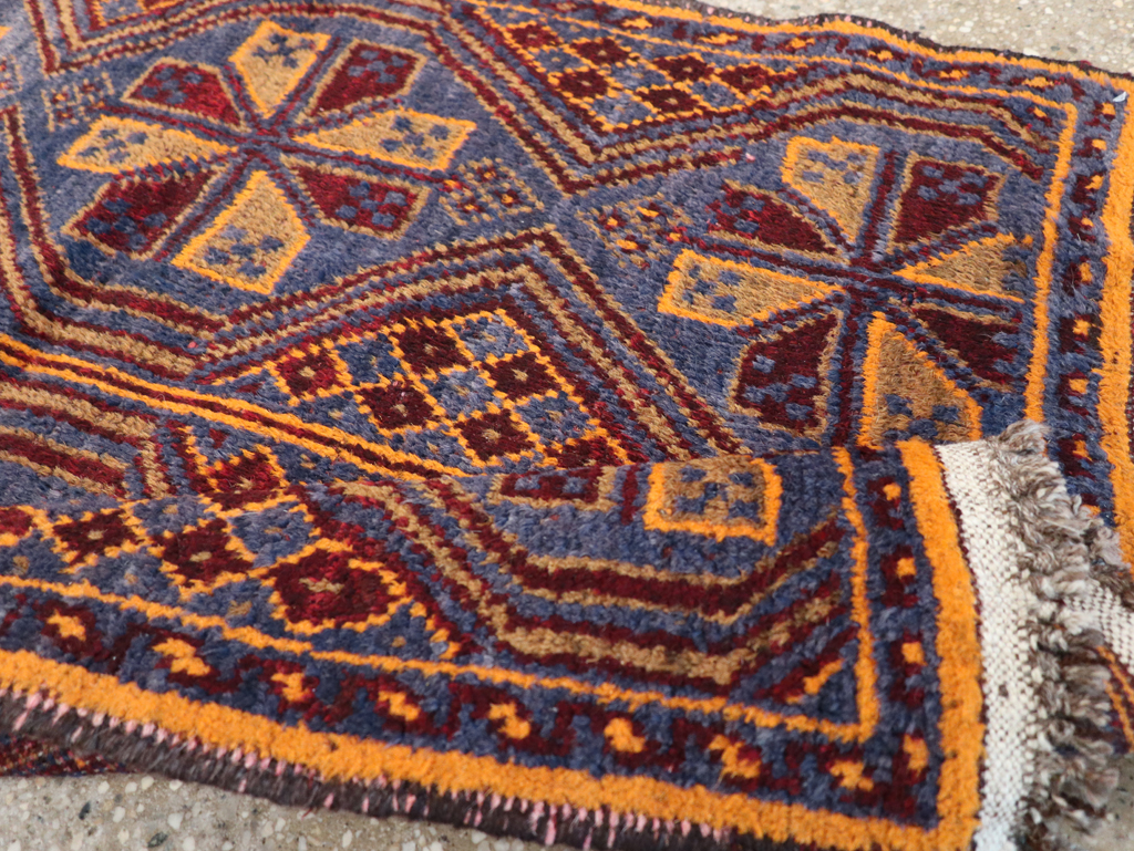Vintage Persian Baluch Throw Rug, No.31582 - Gsblank