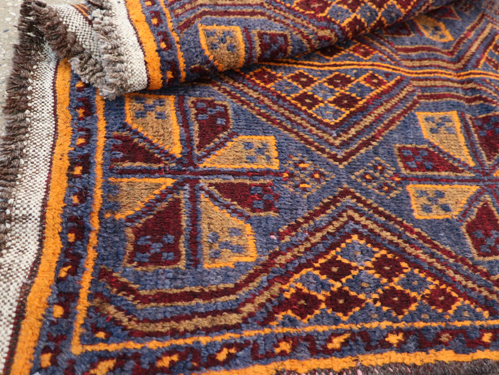 Vintage Persian Baluch Throw Rug, No.31582 - Gsblank