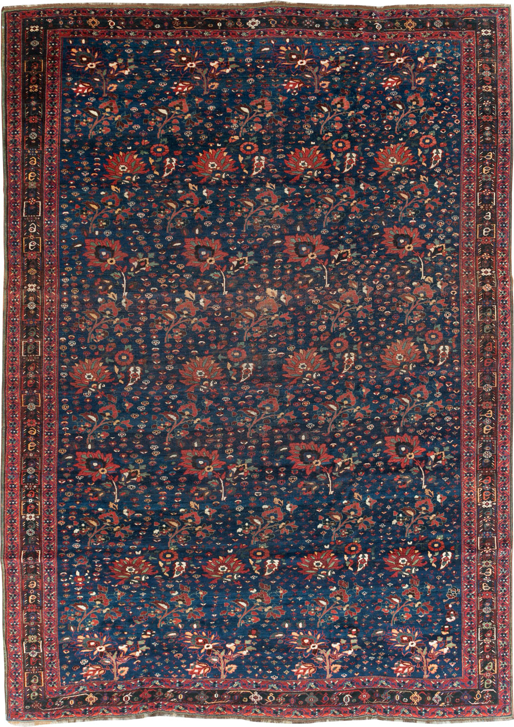 Antique Persian Afshar Tribal Room Size Carpet, No.31583 - Gsblank