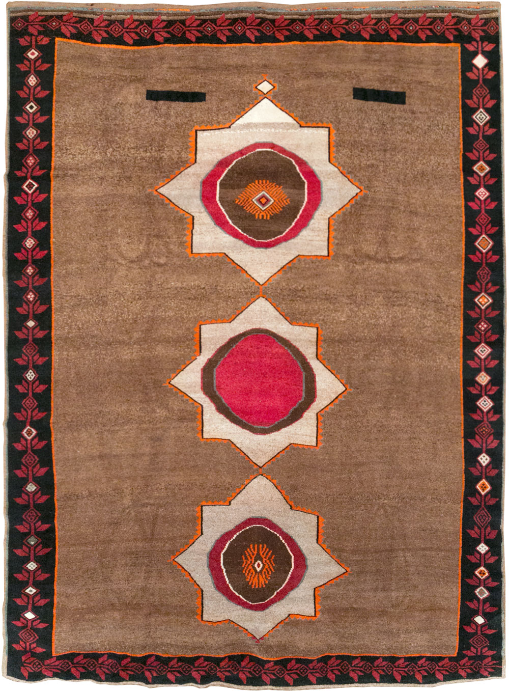 Vintage Turkish Anatolian Tribal Room Size Carpet, No.31584 - Gsblank