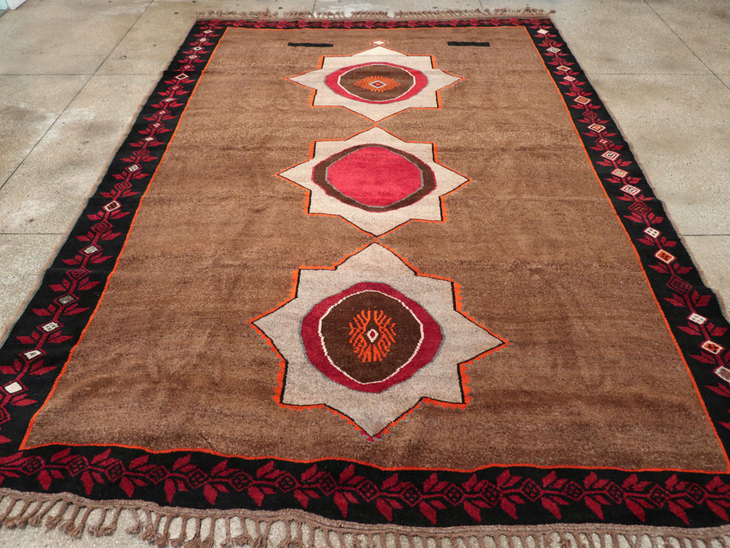 Vintage Turkish Anatolian Tribal Room Size Carpet, No.31584 - Gsblank