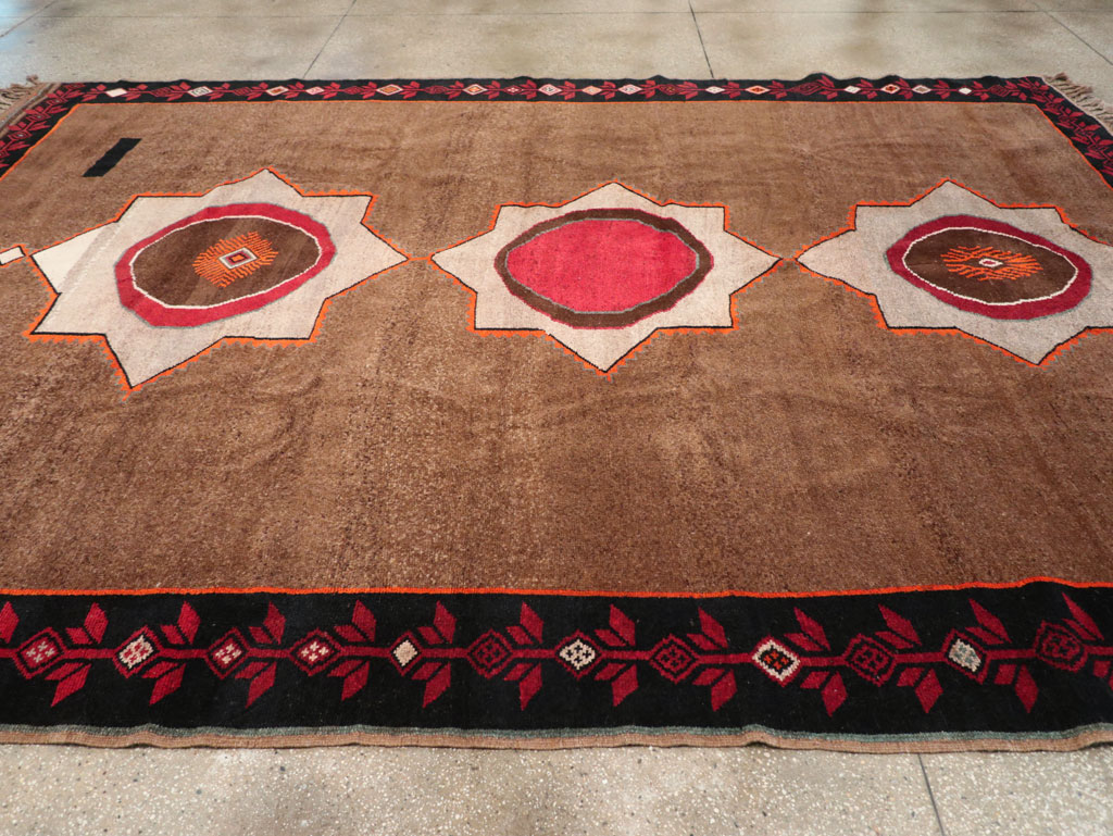 Vintage Turkish Anatolian Tribal Room Size Carpet, No.31584 - Gsblank