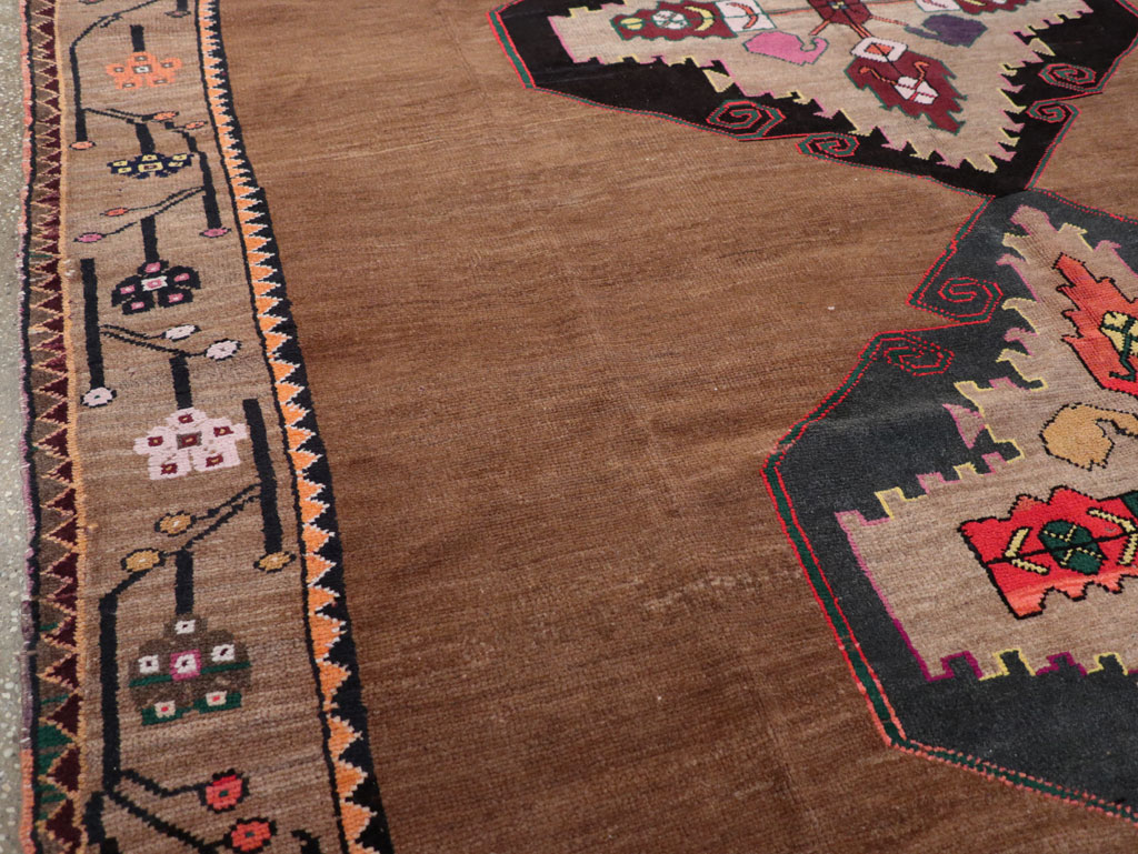 Vintage Turkish Tribal Small Room Size Carpet, No.31585 - Gsblank