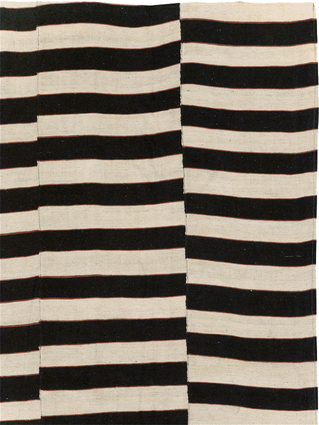 Modern Turkish Flatweave Kilim Room Size Carpet, No.31595 - Gsblank