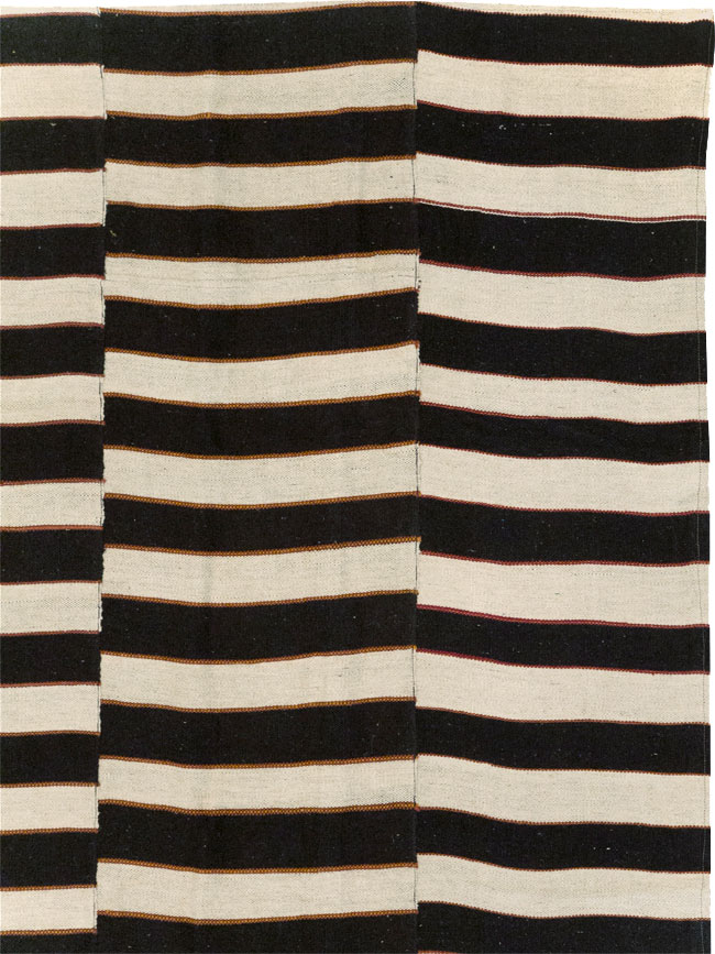 Modern Turkish Flatweave Kilim Room Size Carpet, No.31595 - Gsblank