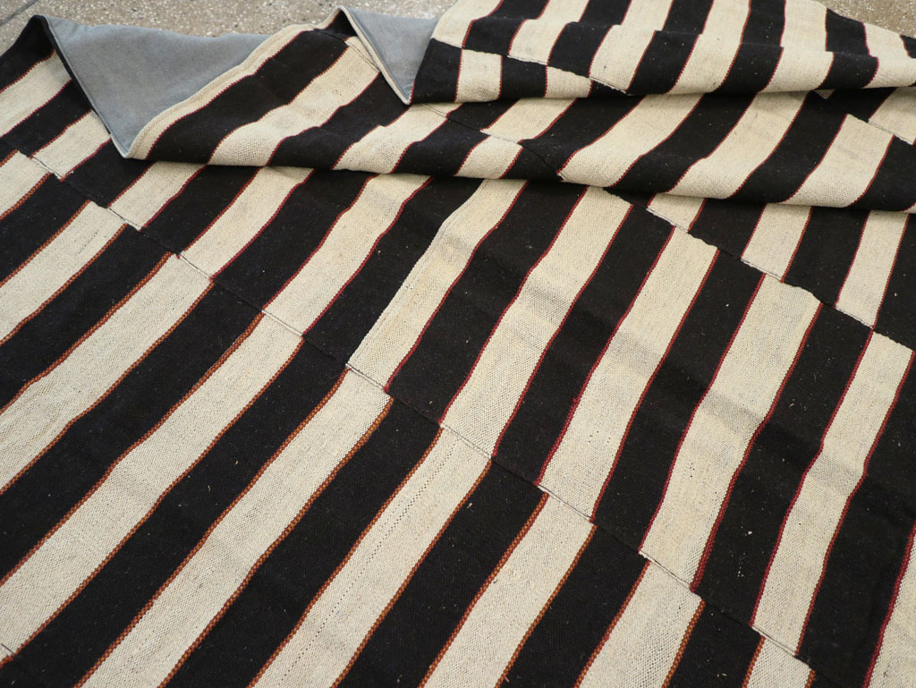 Modern Turkish Flatweave Kilim Room Size Carpet, No.31595 - Gsblank