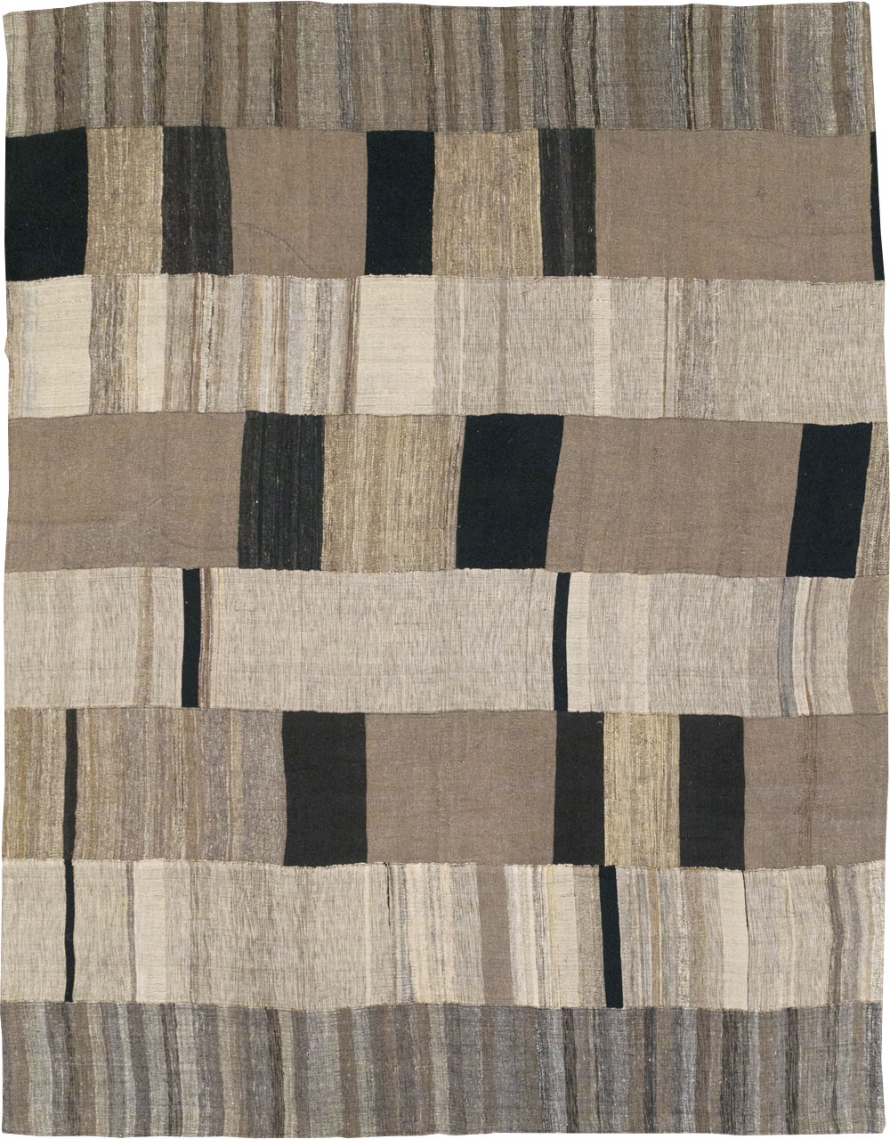 Modern Turkish Flatweave Room Size Carpet, No.31596 - Gsblank