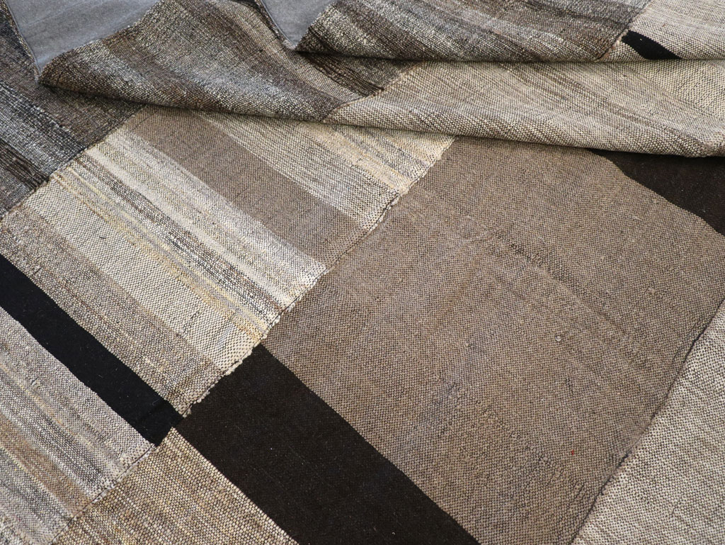 Modern Turkish Flatweave Room Size Carpet, No.31596 - Gsblank