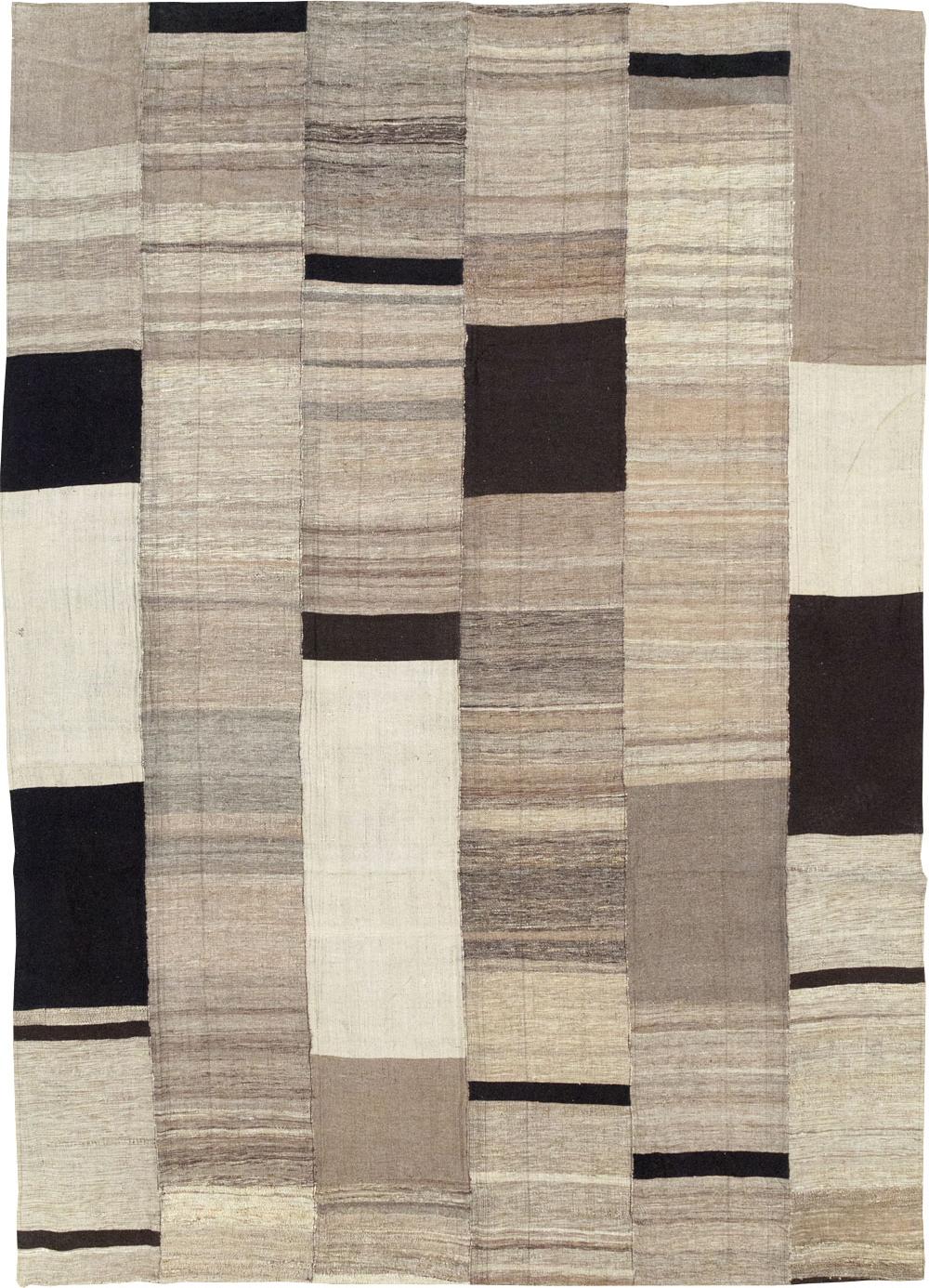 Modern Turkish Flatweave Room Size Carpet, No.31598 - Gsblank