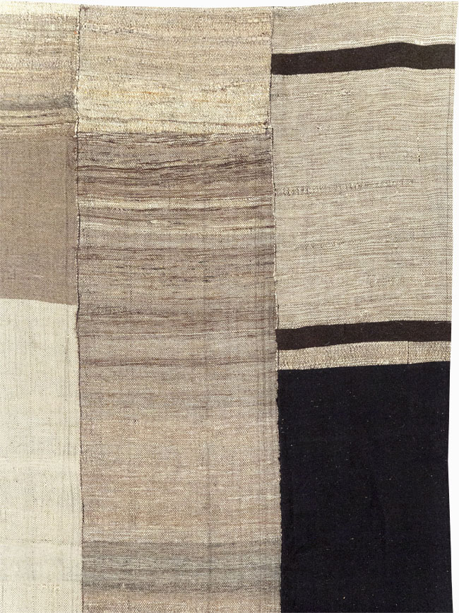 Modern Turkish Flatweave Room Size Carpet, No.31598 - Gsblank