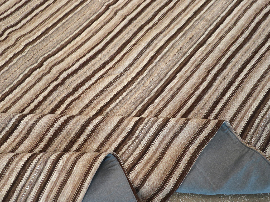 Vintage Turkish Flatweave Kilim Room Size Carpet, No.31600 - Gsblank